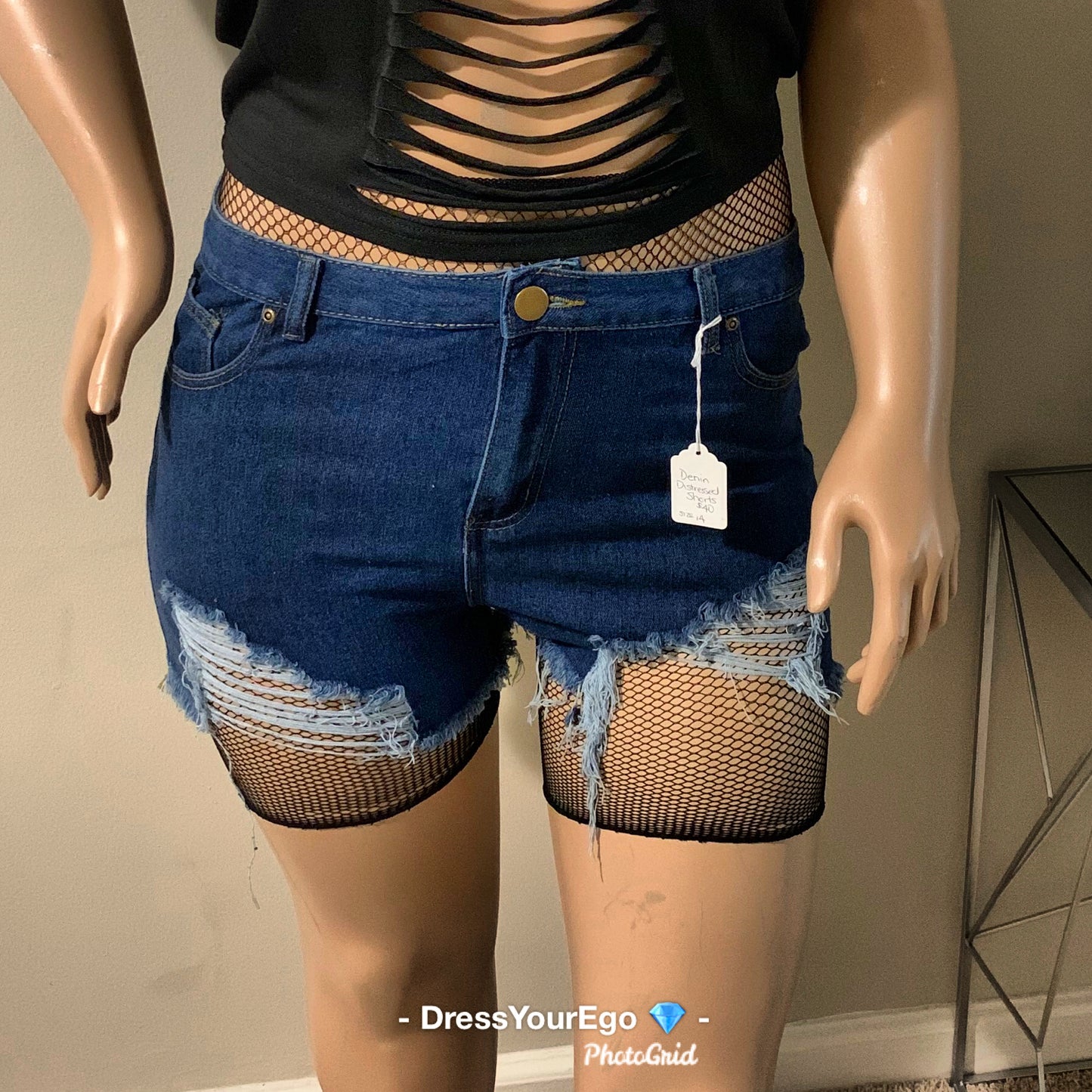 Fishing Fishnet biker short