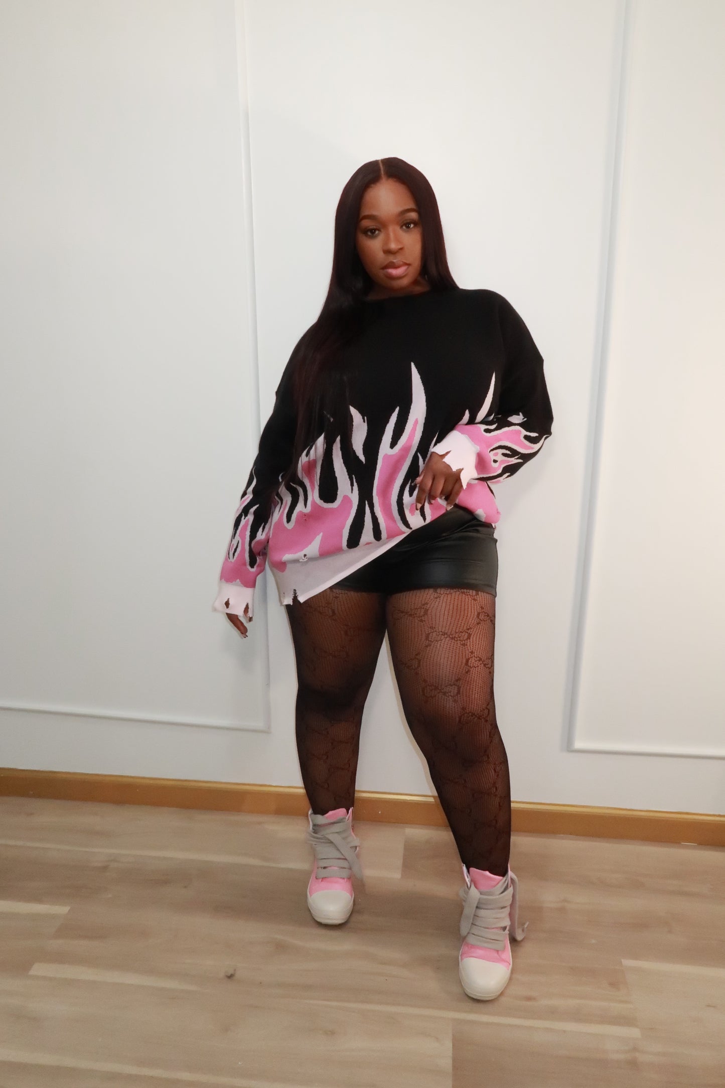 Flaming Pink Sweater