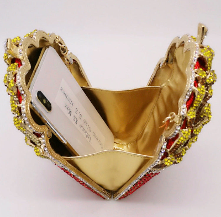 Bling French Fries Clutch