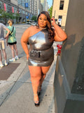 Metallic Trophy Dress