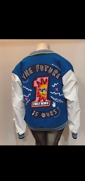 The Future Is Ours Varsity Jacket - Blue