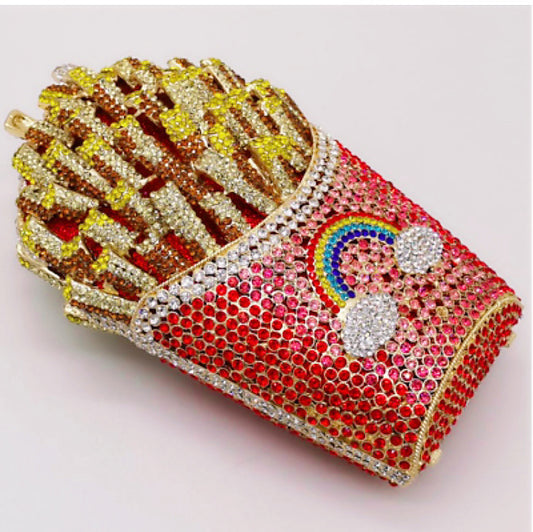 Bling French Fries Clutch